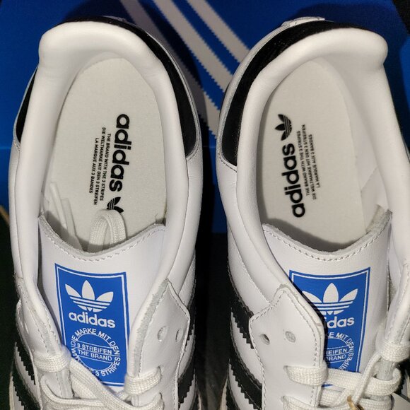 Adidas Samba Originals OG White/Black IE3675 Big Kids J Sz 6 / Women's Sz 7/7.5 - Picture 15 of 16
